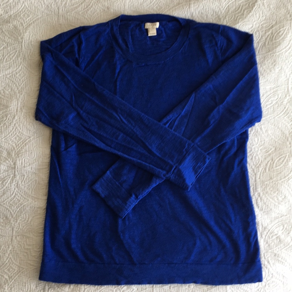 J crew Long Sleeve Lightweight Cotton Sweater